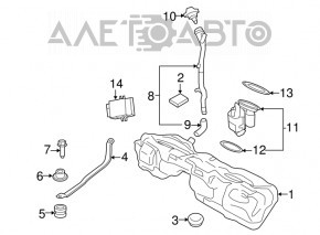 Capacul gurii de umplere a rezervorului de combustibil pentru BMW X5 E70 07-13