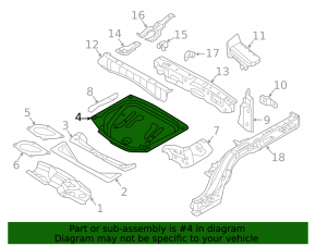 Корыто багажника Volvo XC90 16-19 T5, T6
