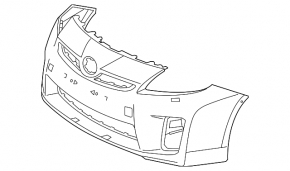 Bara fata nuda Toyota Prius 30 13-15 rest POLCAR