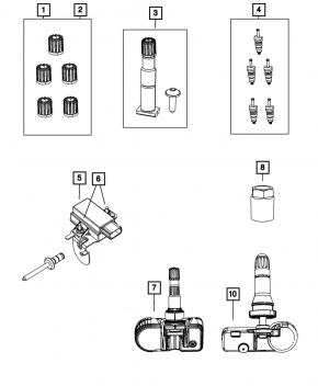 Tire Pressure Module Dodge Journey 11-14