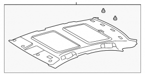 Acoperirea tavanului pentru Lexus ES350 07, bej, sub panoramă