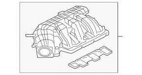 Коллектор впускной Ford Mustang mk6 15-17 3.7