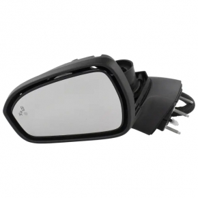 Зеркало боковое левое в сборе Ford Fusion mk5 17-20 5 пинов, BSM, подогрев, черный UM, царапины, песок