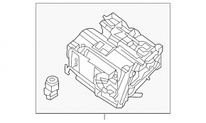 Corpul de încălzire gol al Nissan Sentra 13-19 manual