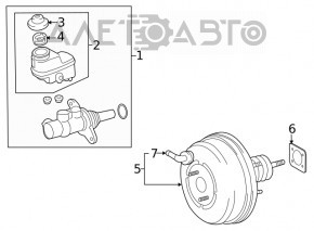 Вакуумный усилитель Toyota Rav4 19-25 2.5