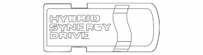 Эмблема HSD двери багажника Toyota Prius V 12-17
