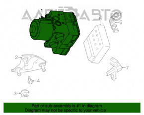 ABS АБС Porsche Cayenne 958 11-17