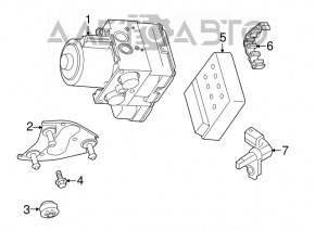ABS АБС Porsche Cayenne 958 11-17