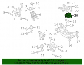 Подушка АКПП Audi A4 B9 17-25 2.0T