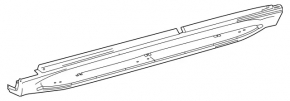 Порог правый Mercedes W167 GLE 350 450 20-26 AMG pkg