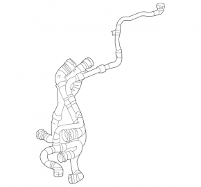 Conductă răcire radiator inferioară Mercedes A35 AMG V177 20-21 2.0