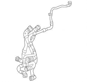 Conductă răcire radiator inferioară Mercedes A35 AMG V177 20-21 2.0