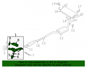 Катализатор Ford Escape MK3 13-14 2.0T