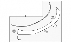 Накладка двери багажника верхняя Mazda CX-9 16-23