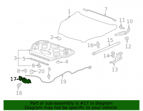 Замок капота Chevrolet Equinox 10-12
