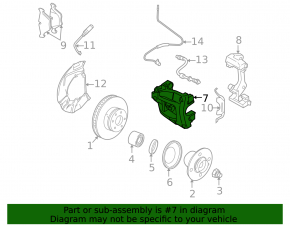 Суппорт передний правый BMW X3 E83 03-10