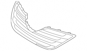 Решетка радиатора grill Toyota Camry v40 07-09 зеленая