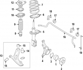 Amortizor fata stanga Hyundai Sonata 11-15 hibrid SACHS
