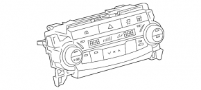 Управление климат-контролем Toyota Camry v55 15-17 usa manual