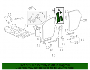 Накладка центральной стойки верхняя ремень правая Lexus RX300 RX330 RX350 RX400h 04-08 серая