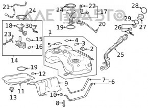 Датчик уровня топлива Toyota Rav4 19-25 2.5