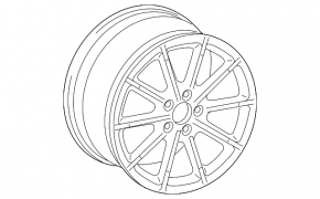 Диск колесный R18 Audi A4 B8 13-16 тип 2 бордюрка