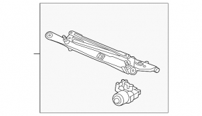 Трапеция дворников очистителя с мотором Ford Fiesta 11-19