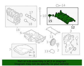 Крышка клапанная Mitsubishi Outlander 22-26 2.5