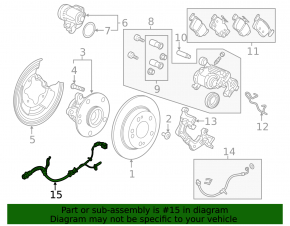 Датчик ABS задний левый Honda Civic X FC 16-21