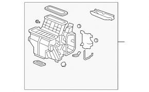 Печка в сборе Acura MDX 07-09