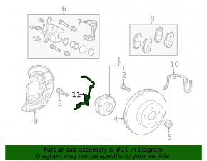 Senzor ABS frontal stânga Toyota Prius 50 16-