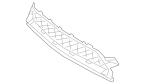Grilă inferioară bara de protecție față Mercedes Clasa C W205 300/350e/350h/400 19-21