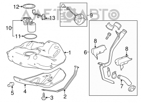 Топливный насос бензонасос Chevrolet Malibu 13-15 2.4 hybrid