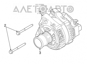 Генератор Ford Focus mk3 15-18 рест 1.0T