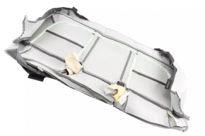 Задний ряд сидений 2 ряд Chevrolet Bolt 17- ткань серая +темна серая, красная строчка