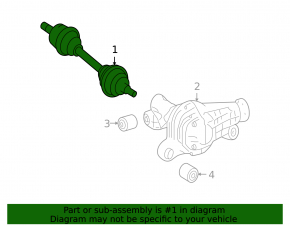 Привод полуось передняя левая Mercedes W164 ML X164 GL