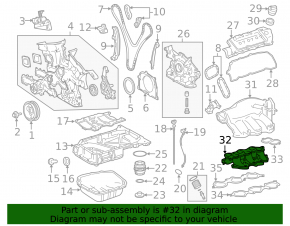 Коллектор впускной нижняя часть 2GR-FE Lexus RX350 10-15