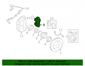 Etrier de frână față dreapta pentru Toyota FJ Cruiser 2007-2014
