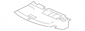 Пол багажника Acura MDX 14-20 черн