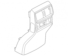Ornamente console centrale spate Nissan Murano 25-26 Platinum, gri închis