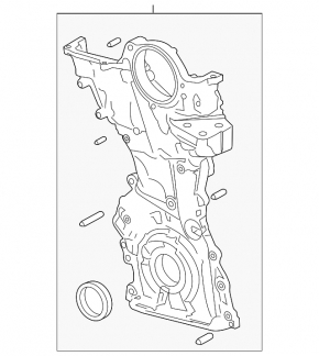 Передняя крышка двигателя Mazda CX-5 17-24 2.5