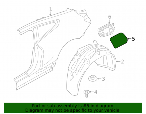 Лючок бензобака BMW 4 G22 G26 21-26 купе