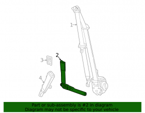 Натяжитель ремня передний правый Chevrolet Bolt EUV 22-23 темно-серый