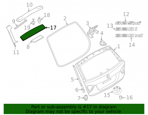 Спойлер крышки багажника BMW 3 F30 12-12
