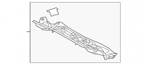 Поддон дворников металл Toyota Sienna 11-20