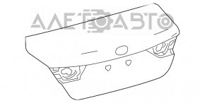 Capac portbagaj Toyota Camry v70 18- fara spoiler, nou, neoriginal