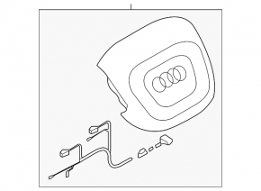 Airbag în volanul din partea șoferului la Audi Q5 18-24