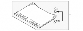 Шторка люка Audi A4 B9 17-25 черная