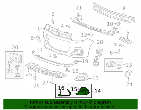 Grilă bara față stânga pentru Chevrolet Spark 2016-2018, cu proiectoare de ceață și ornament cromat.