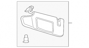 Козырек правый Ford Mustang mk6 15-23 купе черный, залом, царапина